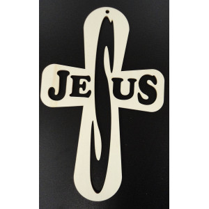 Drevený krížik Jesus 2