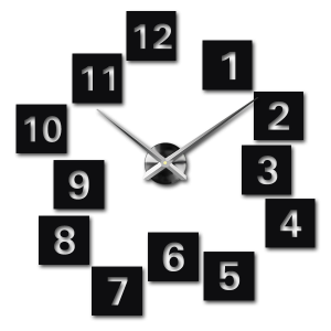 Nalepovacie nástenné hodiny,luxusné hodiny na stentu,plastové hodiny 2