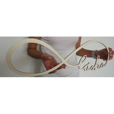 Drevený nápis. Večná láska. Rozmer: 500x 164 mm