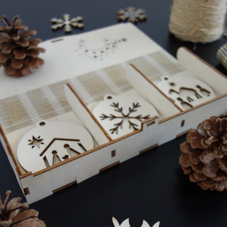 Sada  vianočných ozdôb, ktorá poteší, 1 sada-18 kusov