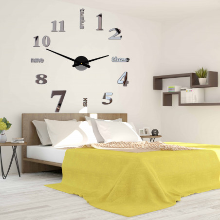 Moderné nástenné hodiny sedem 2D plexi MIRROR Moderné nástenné hodiny sedem 2D plexi MIRROR