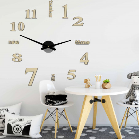 Moderné nástenné hodiny sedem 2D plexi MIRROR Moderné nástenné hodiny sedem 2D plexi MIRROR