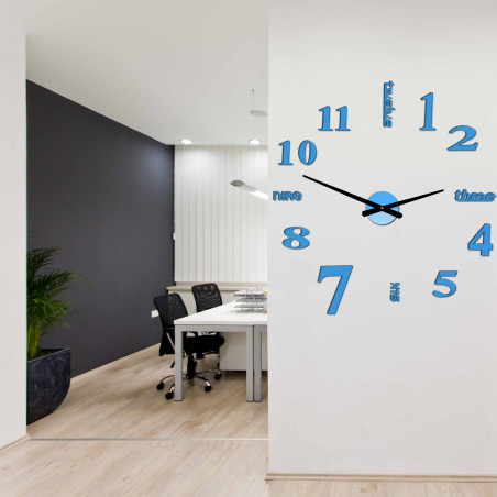 Moderné nástenné hodiny sedem 2D plexi MIRROR Moderné nástenné hodiny sedem 2D plexi MIRROR