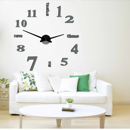 Moderné nástenné hodiny sedem 2D plexi MIRROR Moderné nástenné hodiny sedem 2D plexi MIRROR