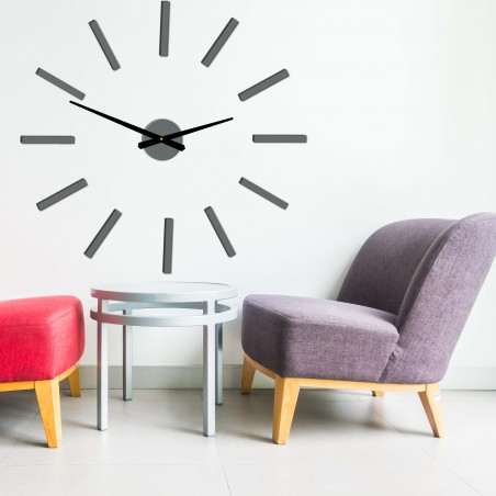 Moderné nástenné hodiny paličky 2D plexi MIRROR