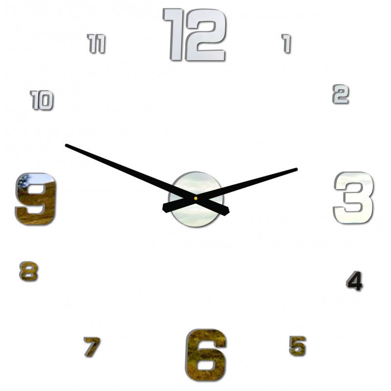 Moderné nástenné hodiny JOLYI FOX Plexi