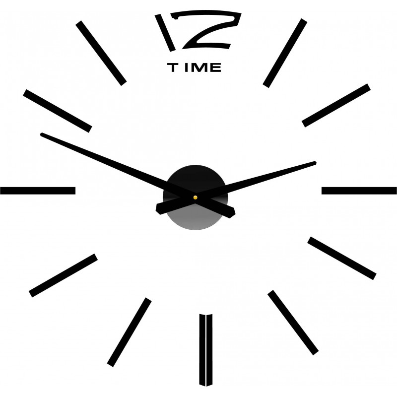 Nástenné hodiny veľké nalepovacie OMEGA. Plexisklo XMOMO