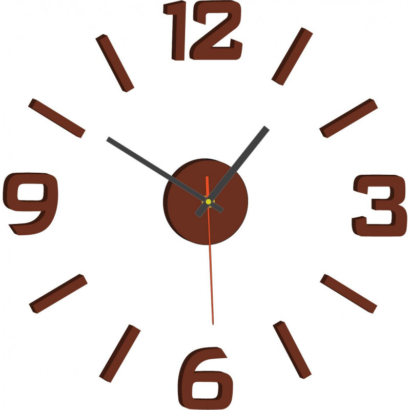 Nástenné hodiny nalepovacie XS SANDERO