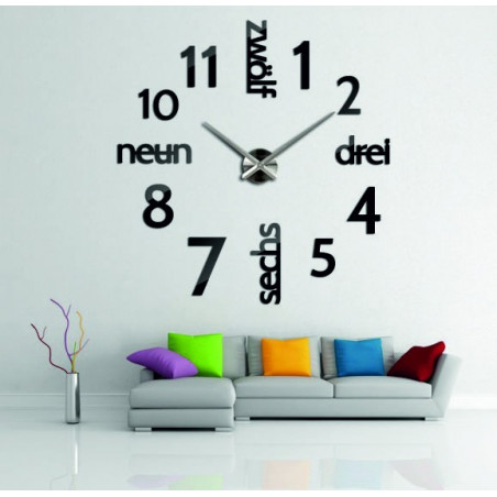 Moderné hodiny na stenu DIY DRIWAL 3D Moderné hodiny na stenu DIY DRIWAL 3D