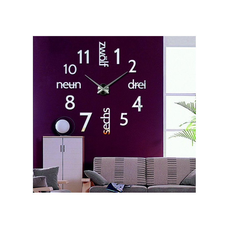 Moderné hodiny na stenu DIY DRIWAL 3D