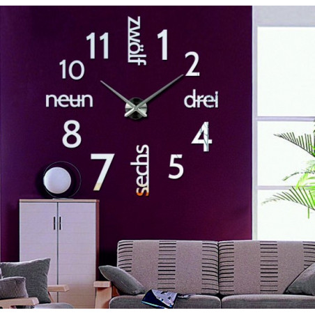 Moderné hodiny na stenu DIY DRIWAL 3D Moderné hodiny na stenu DIY DRIWAL 3D