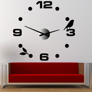 Nástenné hodiny line nalepovacie DIY Pohoda