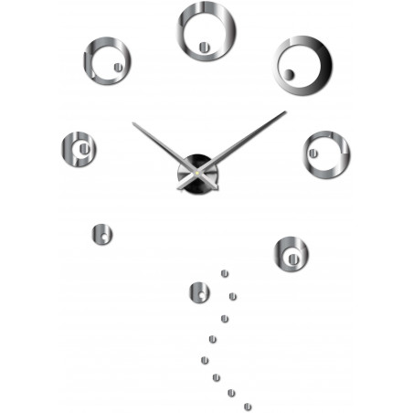 Hodiny na stenu velké kruhy nalepovacie DIY SVARBACH