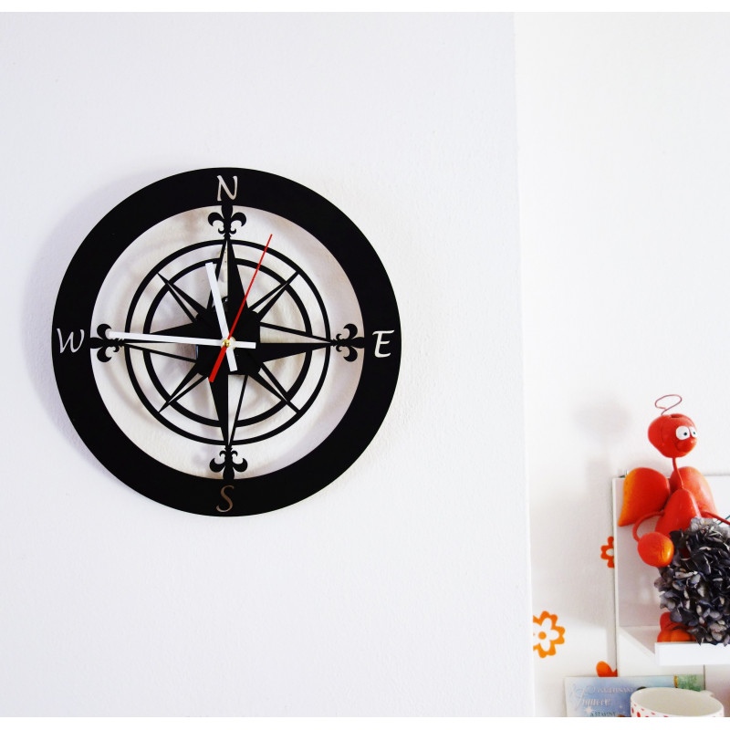 Nástenné hodiny svetové strany GUALD