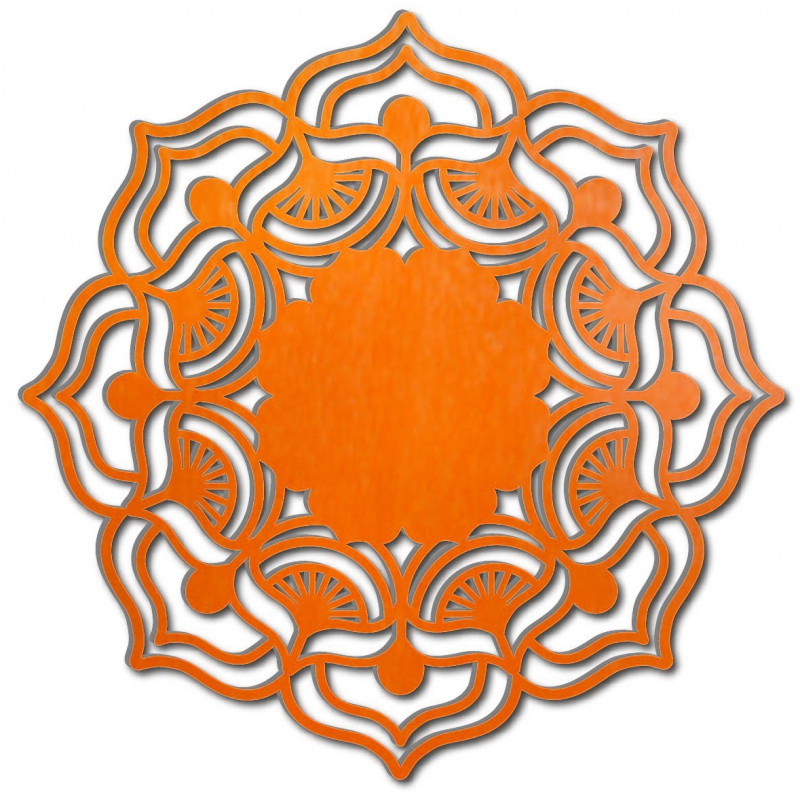 Mandala růže života kulatá dřevěný obraz na stěnu z překližky MIREK