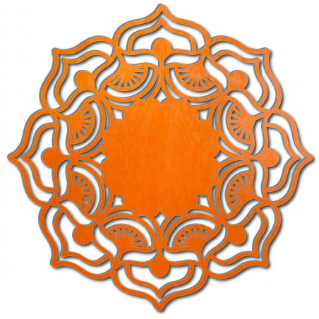 Mandala růže života kulatá dřevěný obraz na stěnu z překližky MIREK