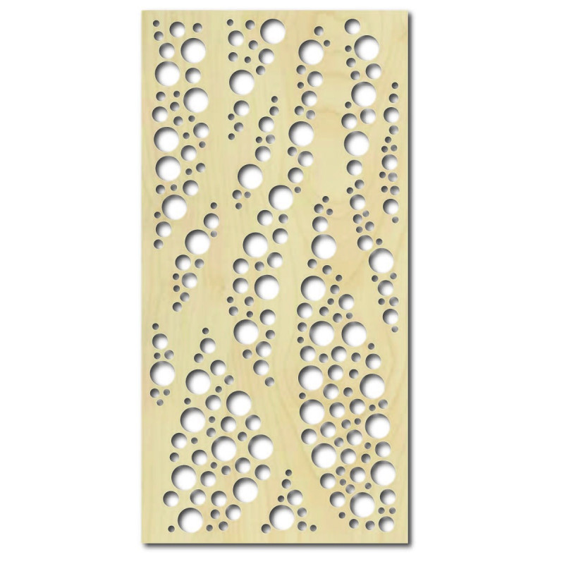 Obraz na stenu z drevenej preglejky Topoľ KRUHY