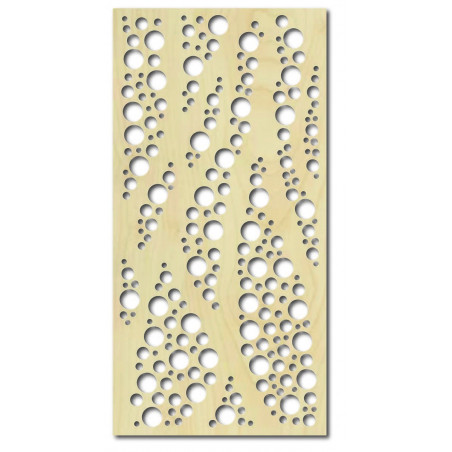 Obraz na stenu z drevenej preglejky Topoľ KRUHY