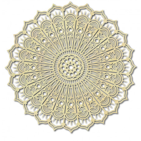 Mandala kvet pokoja drevený obraz na stenu z preglejky SILVIA