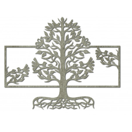 Drevený obraz na stenu korene strom z drevenej preglejky topoľ MALFEL