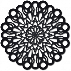 STYLESA drevený obraz na stenu z preglejky  ORFEA PR0224 čierny 2