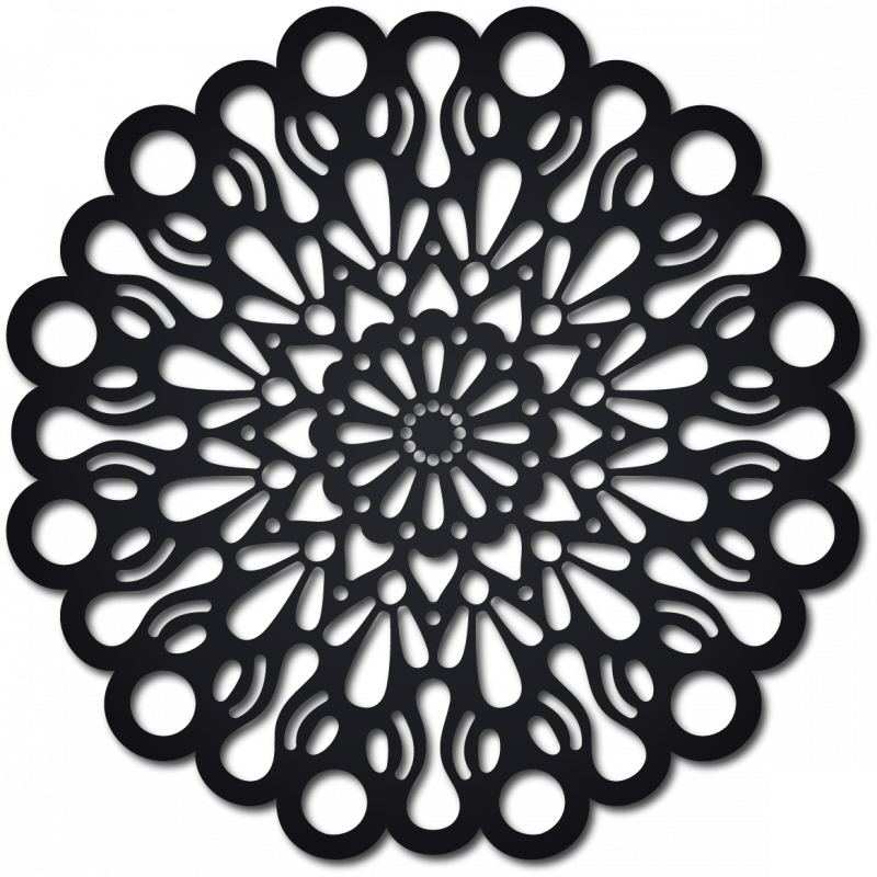 STYLESA drevený obraz na stenu z preglejky  ORFEA PR0224 čierny