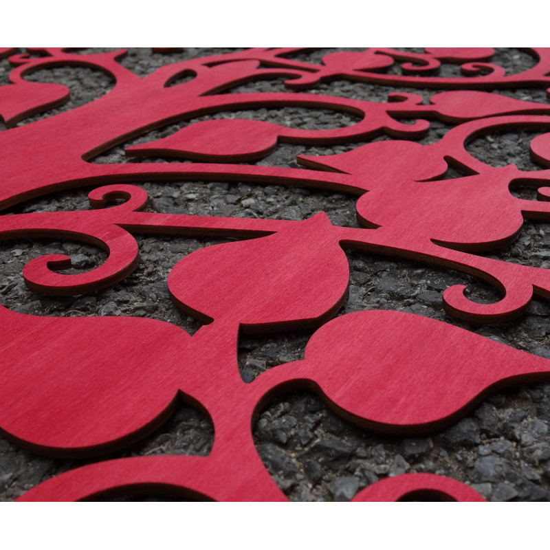 STYLESA drevený obraz na stenu z preglejky  ORFEA PR0224 čierny