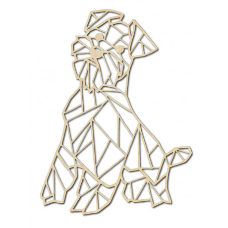 STYLESA Drevený obraz na stenu pes HAFINKO PR0228 čierna