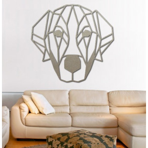 STYLESA moderný obraz na stenu pes z preglejky PR0229 HAFFF čierna