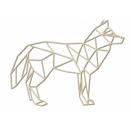 STYLESA  vyrezávaný  obraz na stenu  z preglejku vlk PR0231 čierny