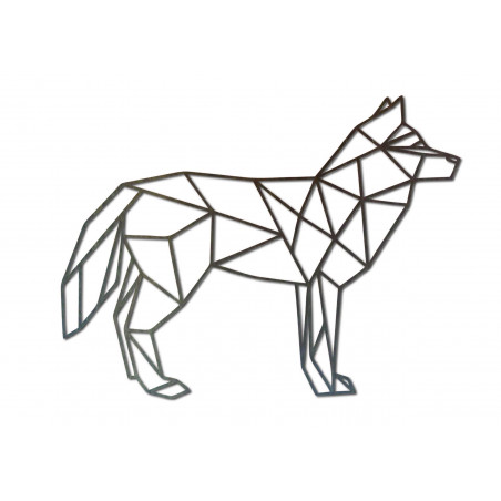 STYLESA  vyrezávaný  obraz na stenu  z preglejku vlk PR0231 čierny