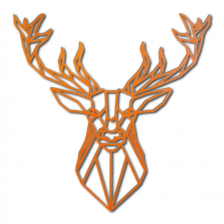 STYLESA vyrezávaný drevený obraz jeleň PR0232 čierna