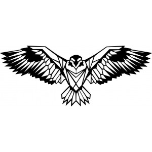 SENTOP vyrezávaný  drevený obraz  orol PR0233 čierny 2