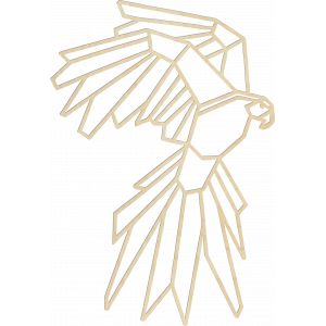 STYLESA Vyrezávaný obraz na stenu geometrické tvary orol PR0235 čierny 2