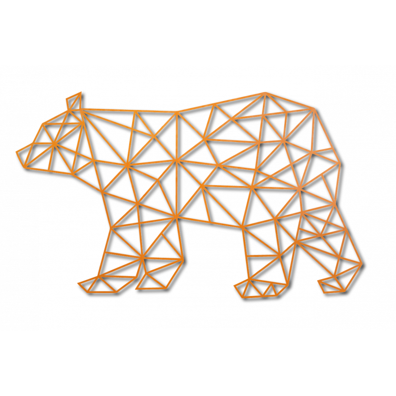 SENTOP Vyrezávaný obraz na stenu medveď PR0241 čierny