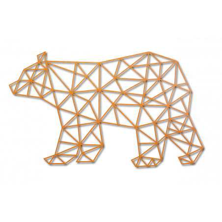 SENTOP Vyrezávaný obraz na stenu medveď PR0241 čierny