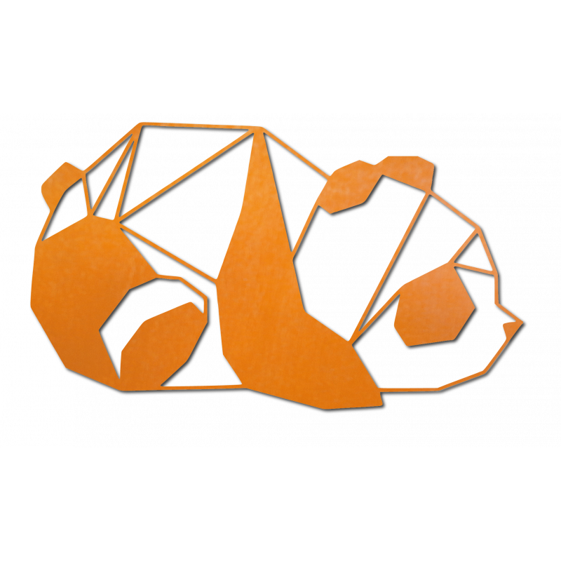 Orange Vyrezávaný obraz na stenu panda