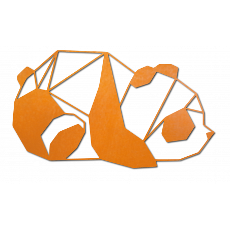 Orange Vyrezávaný obraz na stenu panda