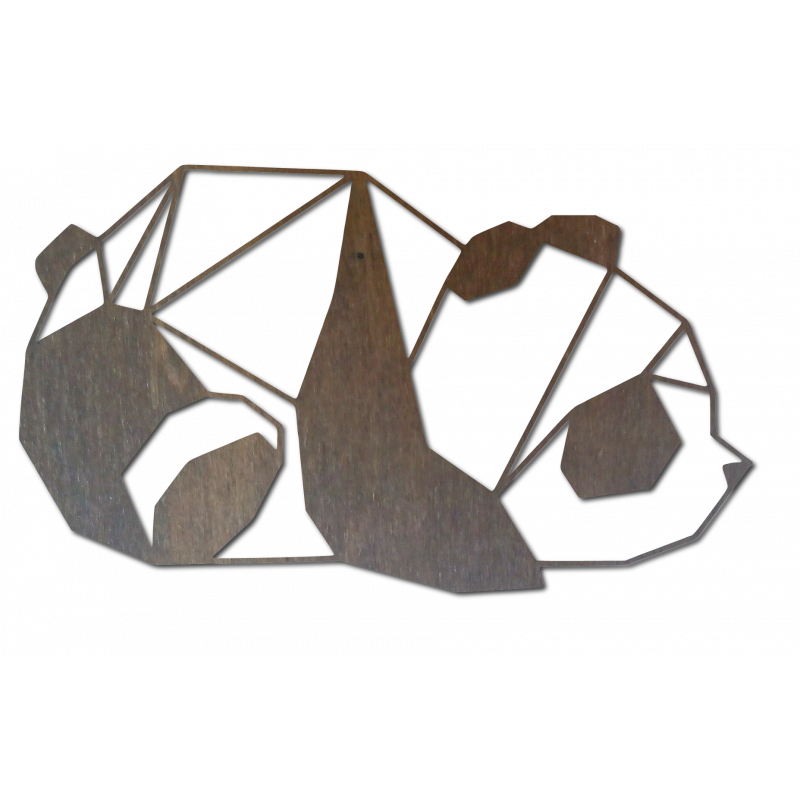 hnedý obraz na stenu panda