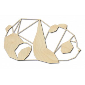 SENTOP Vyrezávaný obraz na stenu medveď PR0242 čierny 2