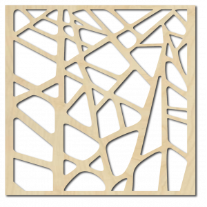 Vyrezávaný drevený obraz na stenu z preglejky ornament 2