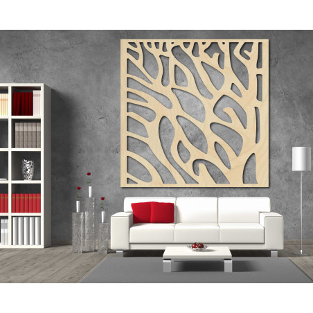 Vyrezávaný obraz na stenu z drevenej preglejky strom