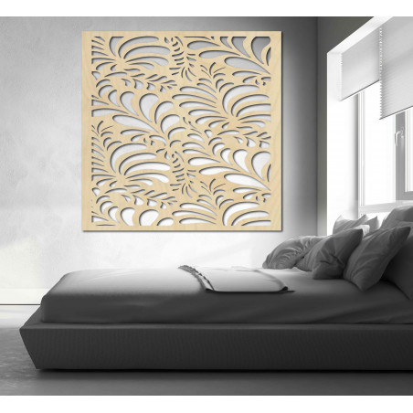 Vyrezávaný obraz na stenu z drevenej preglejky kvet LUPENE Vyrezávaný obraz na stenu z drevenej preglejky kvet LUPENE