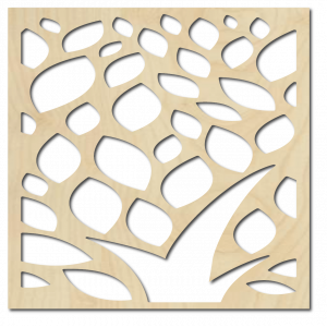 Vyrezávaný obraz na stenu z drevenej preglejky kvet LUSEKOJ 2