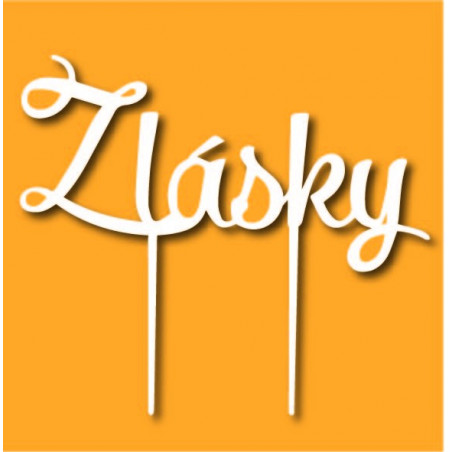 Plastový zápich ozdoba na tortu z lásky  Rozmer 190 x 166 mm