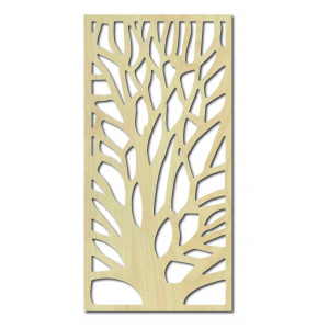 Obraz na stenu vyrezávaný z drevenej preglejky strom GUTE 2