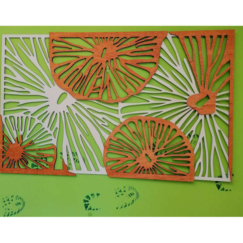 Vyrezávaný obraz na stenu z drevenej preglejky...