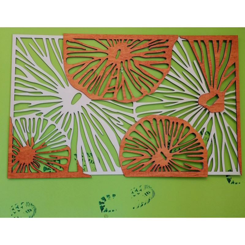 Vyrezávaný obraz na stenu z drevenej preglejky...