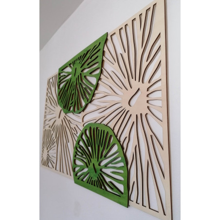 Vyrezávaný obraz  z drevenej preglejky strom originál topol