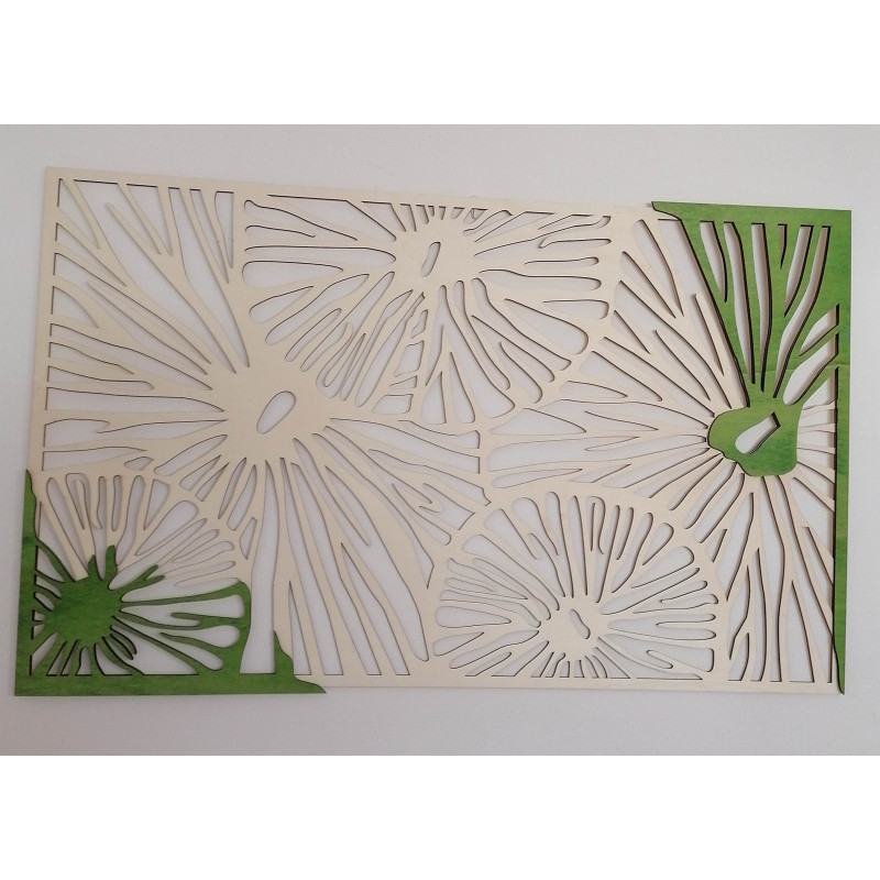 Vyrezávaný obraz  z drevenej preglejky strom originál topol